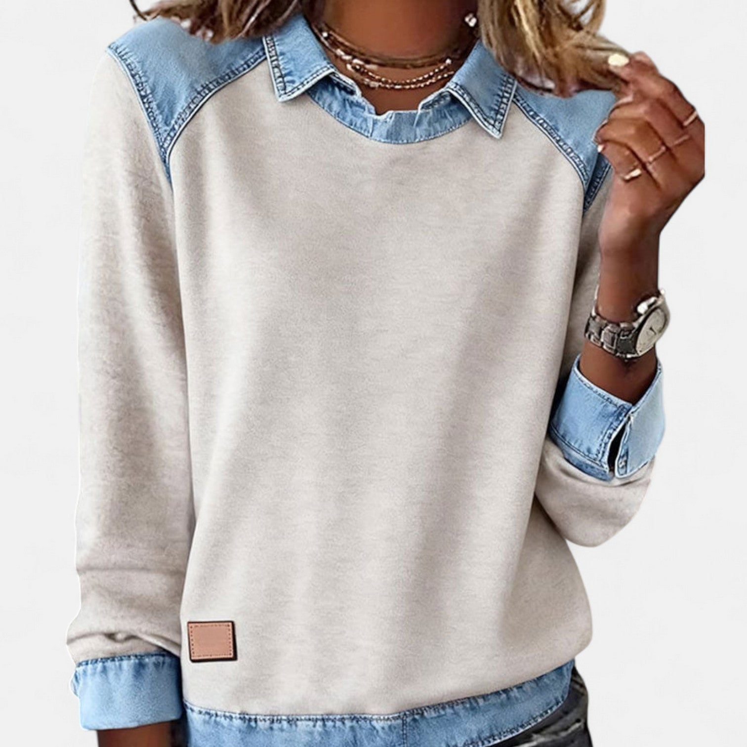 Elena | Sophisticated Long Sleeve Blouse