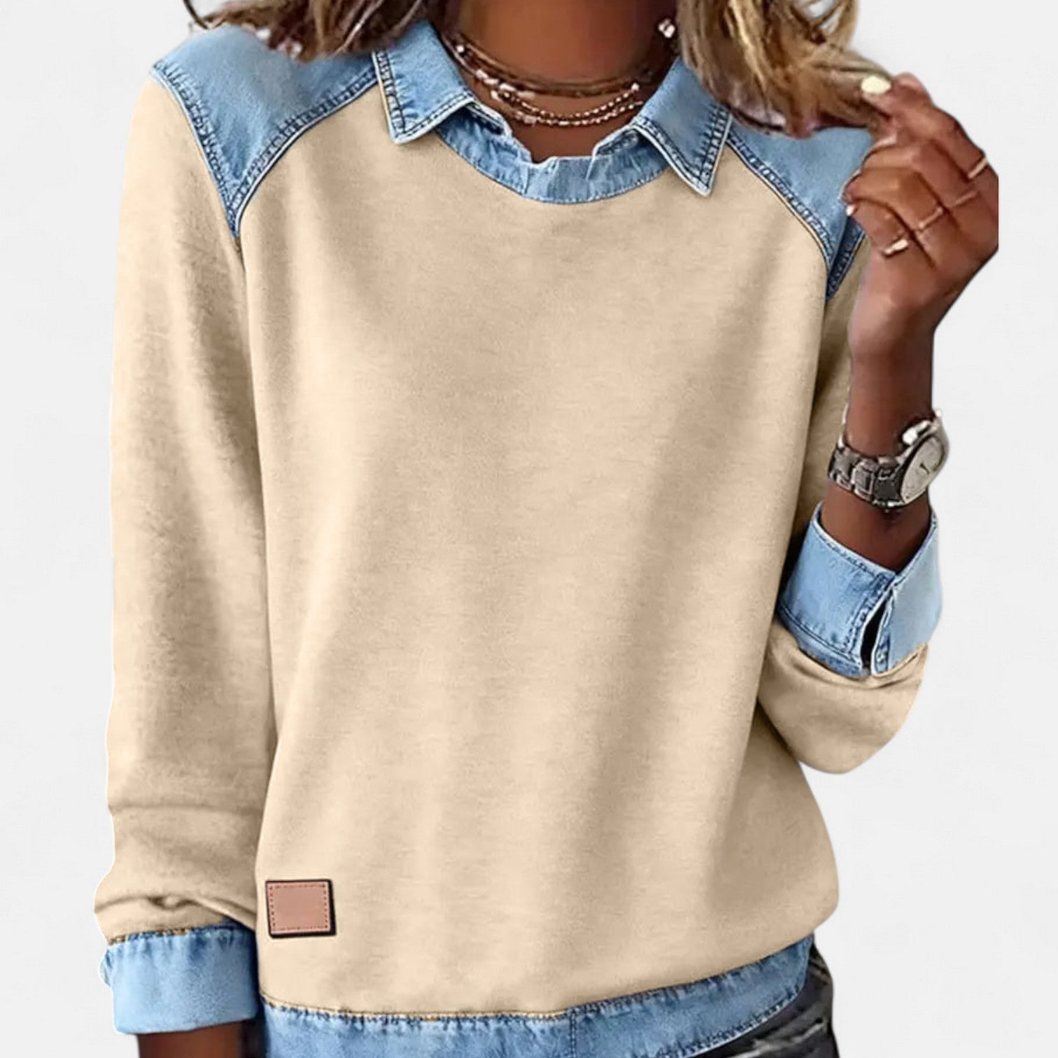 Elena | Sophisticated Long Sleeve Blouse