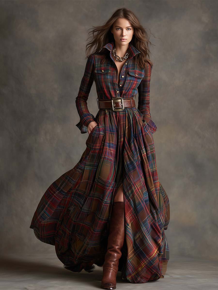 Scarlett | Elegantly Belted Shirt Dress