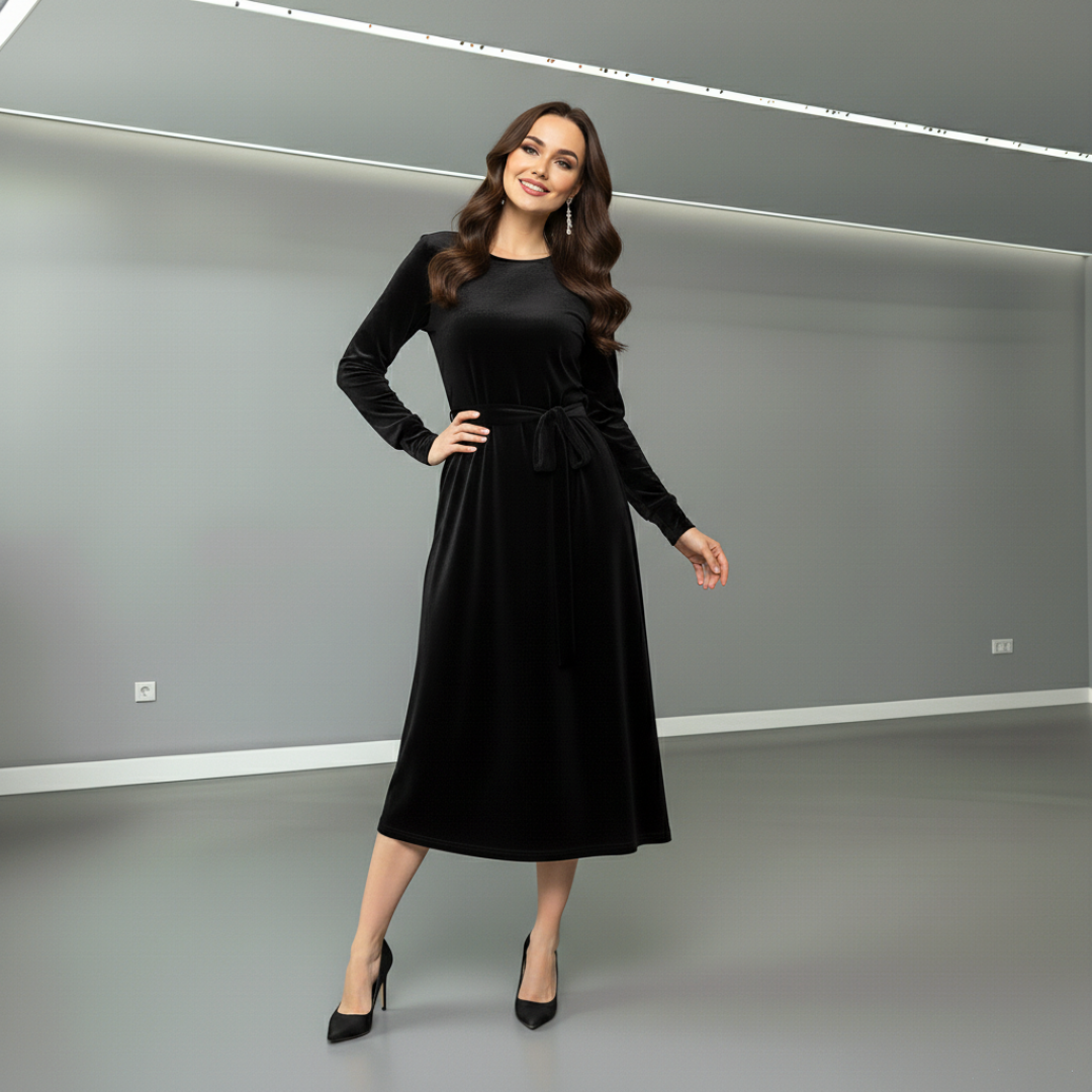 Natalia™ Elegant Midi Dress