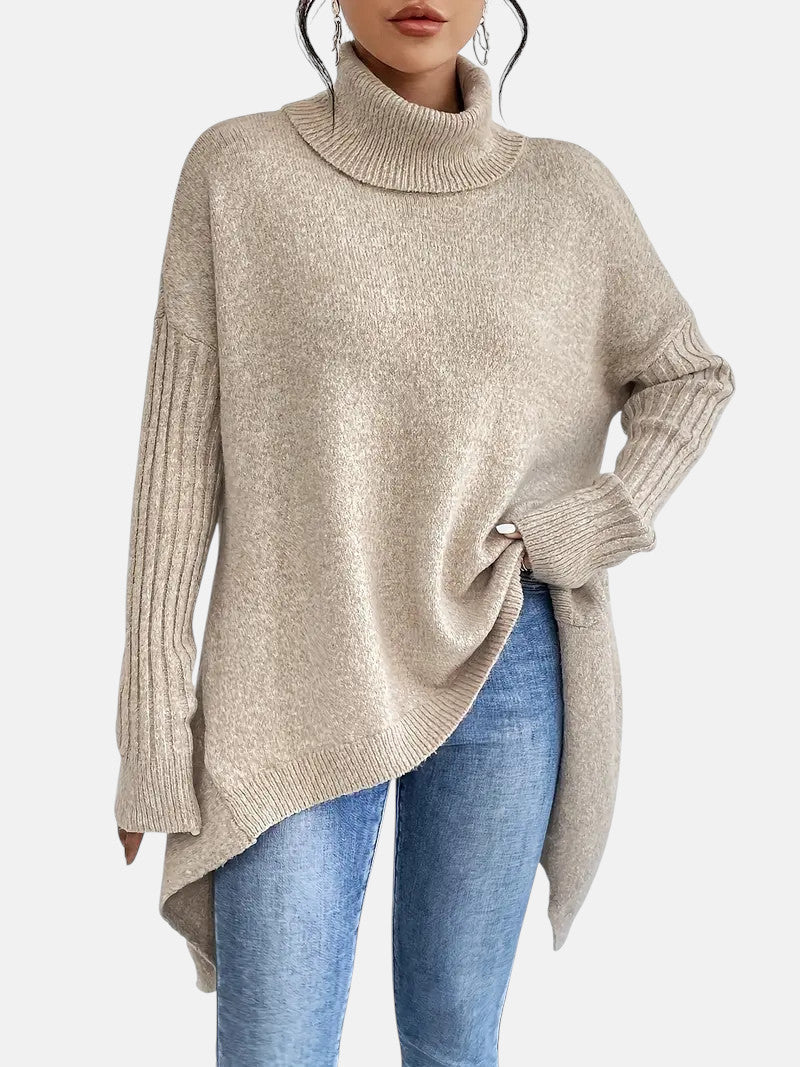 Brigitte | Longline Turtle Neck Pullover
