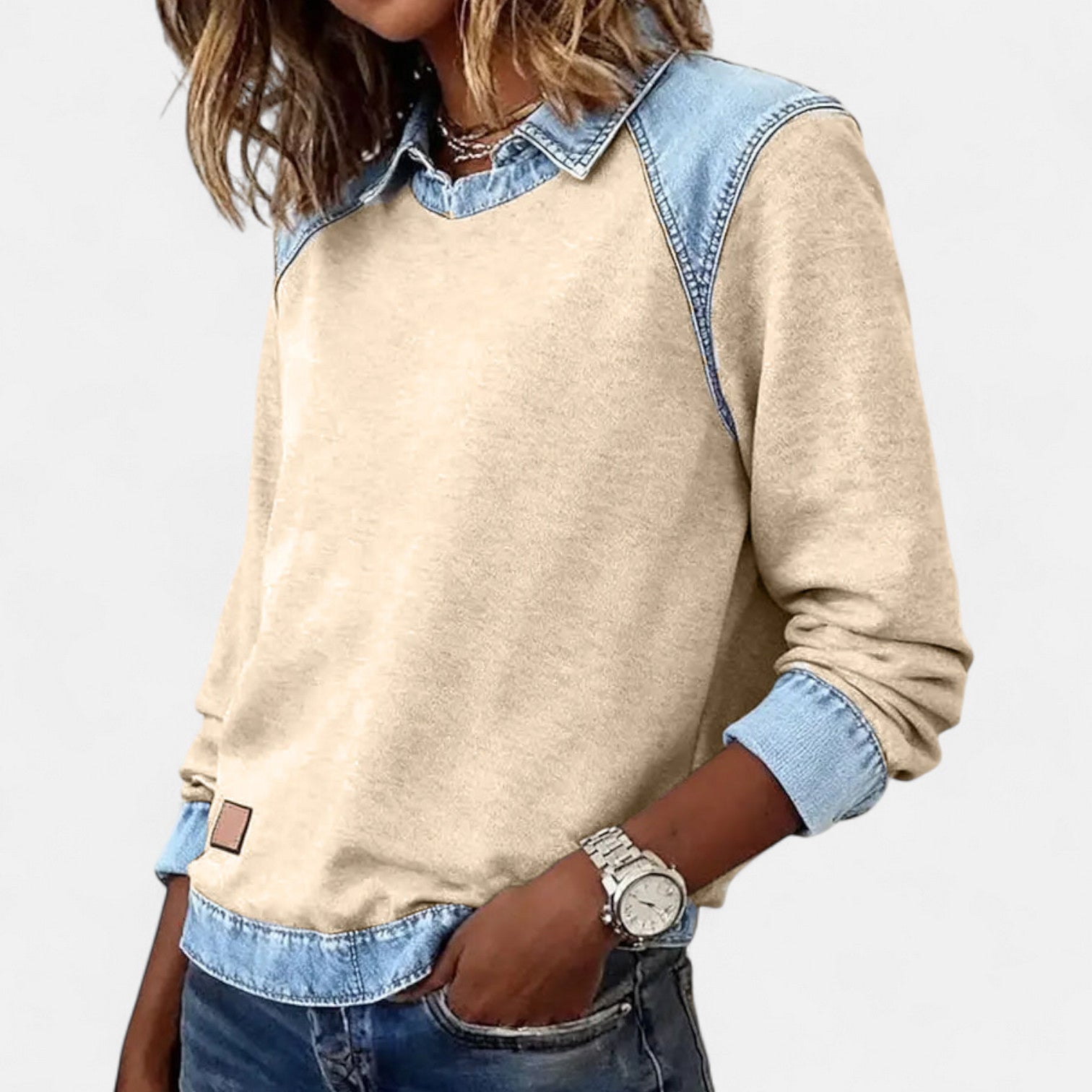 Elena | Sophisticated Long Sleeve Blouse