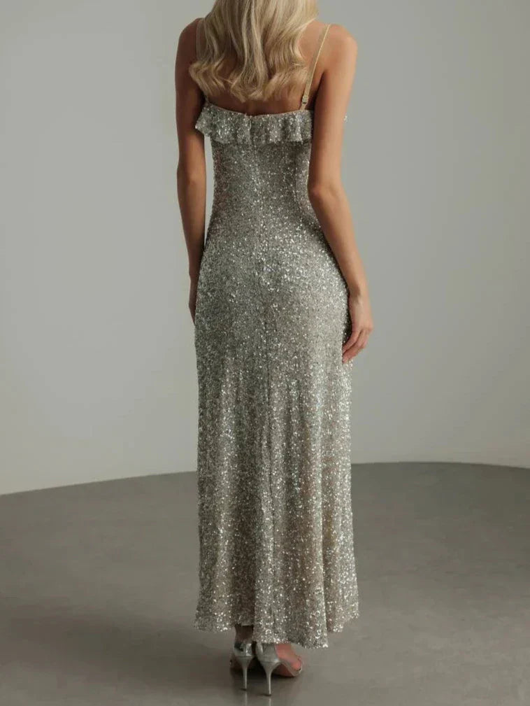 Kira | Shimmering Sleeveless Maxi Dress