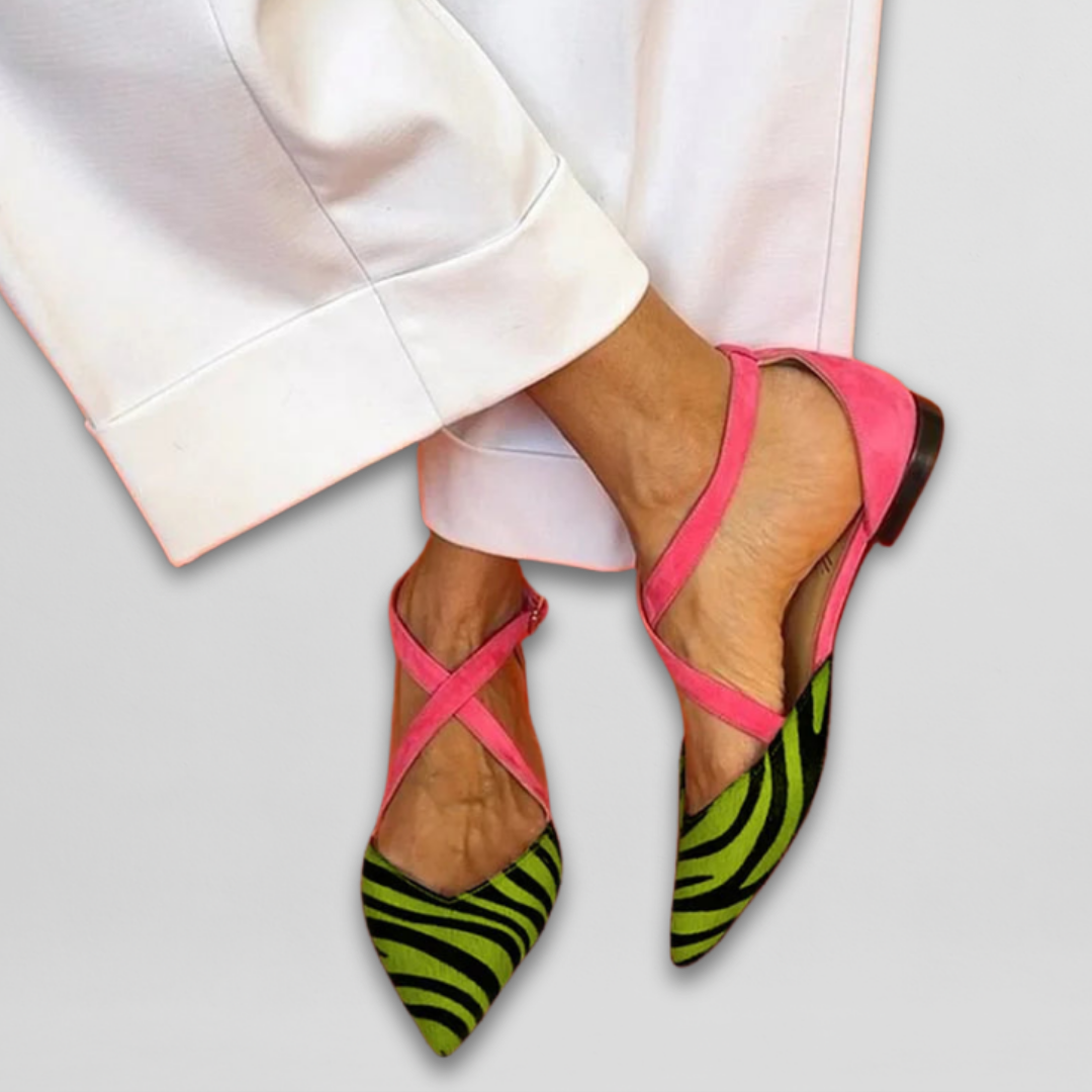 Fiona | Strappy Ballerina Flats