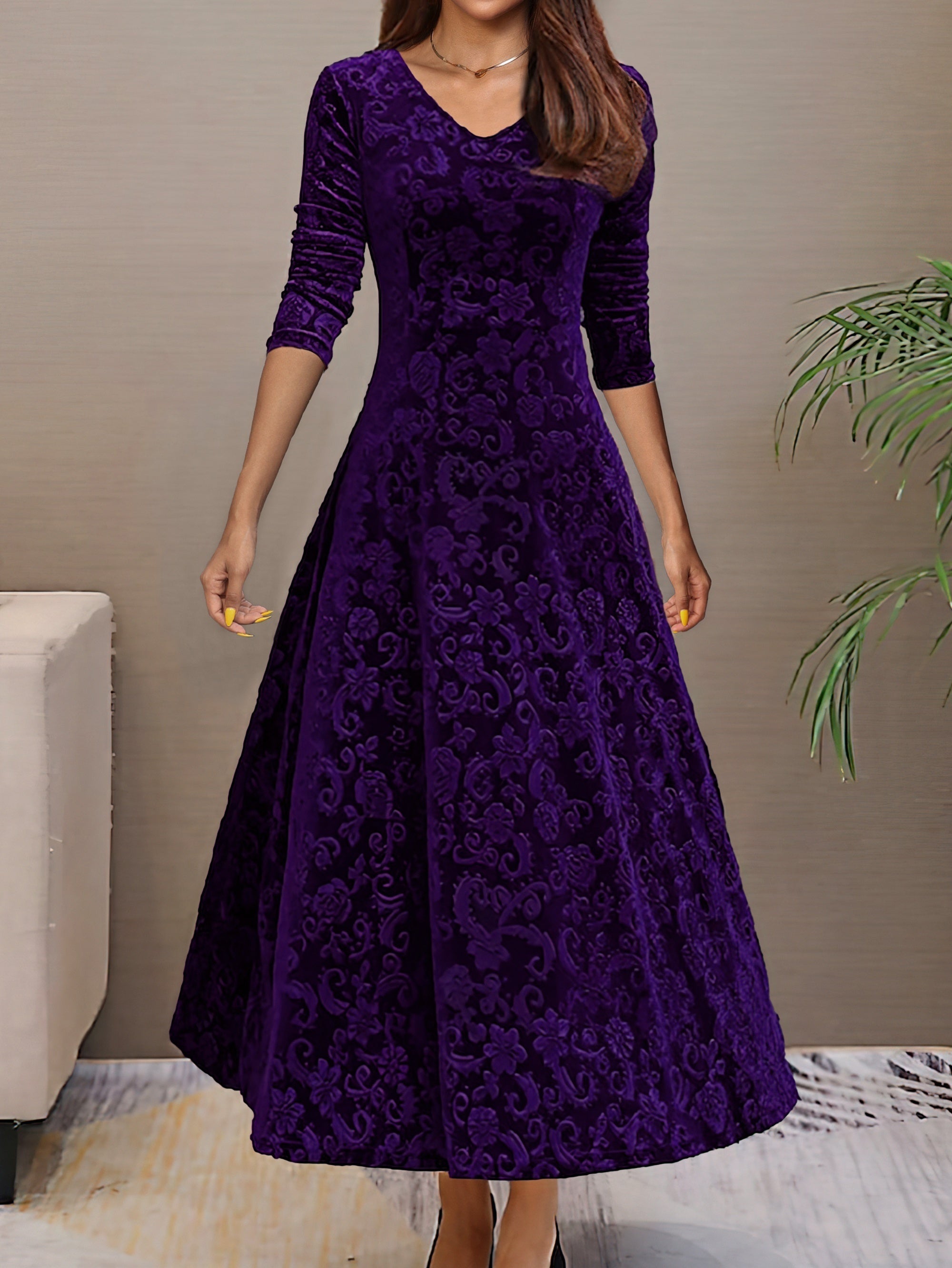 Daphne | Luxe Velvet Evening Dress