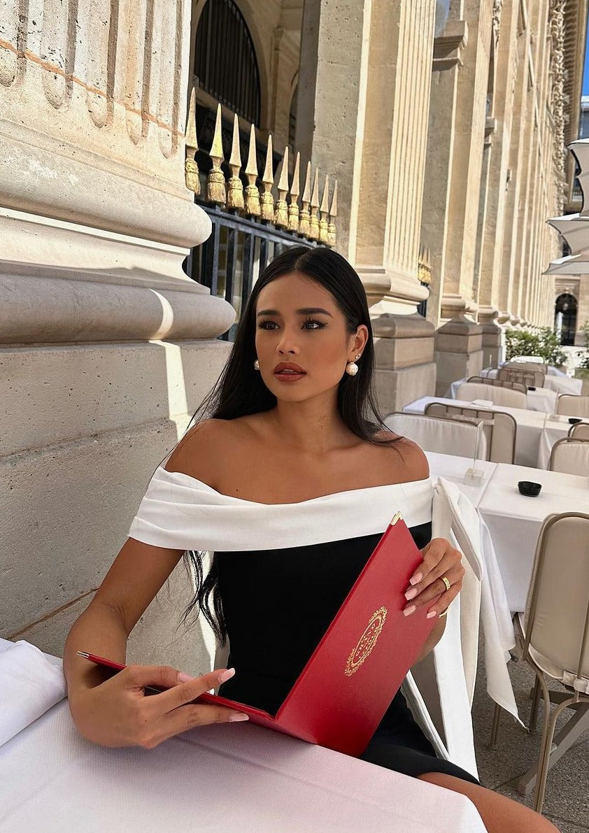 Anouk | One-Shoulder Bow Tie Midi Dress