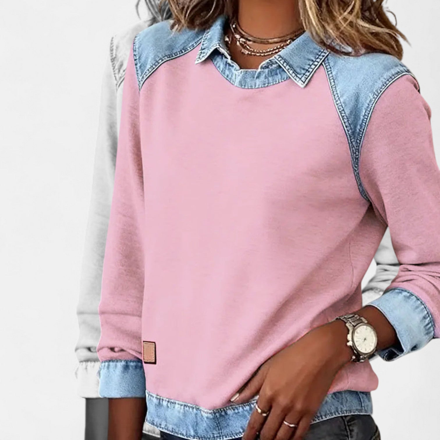 Elena | Sophisticated Long Sleeve Blouse