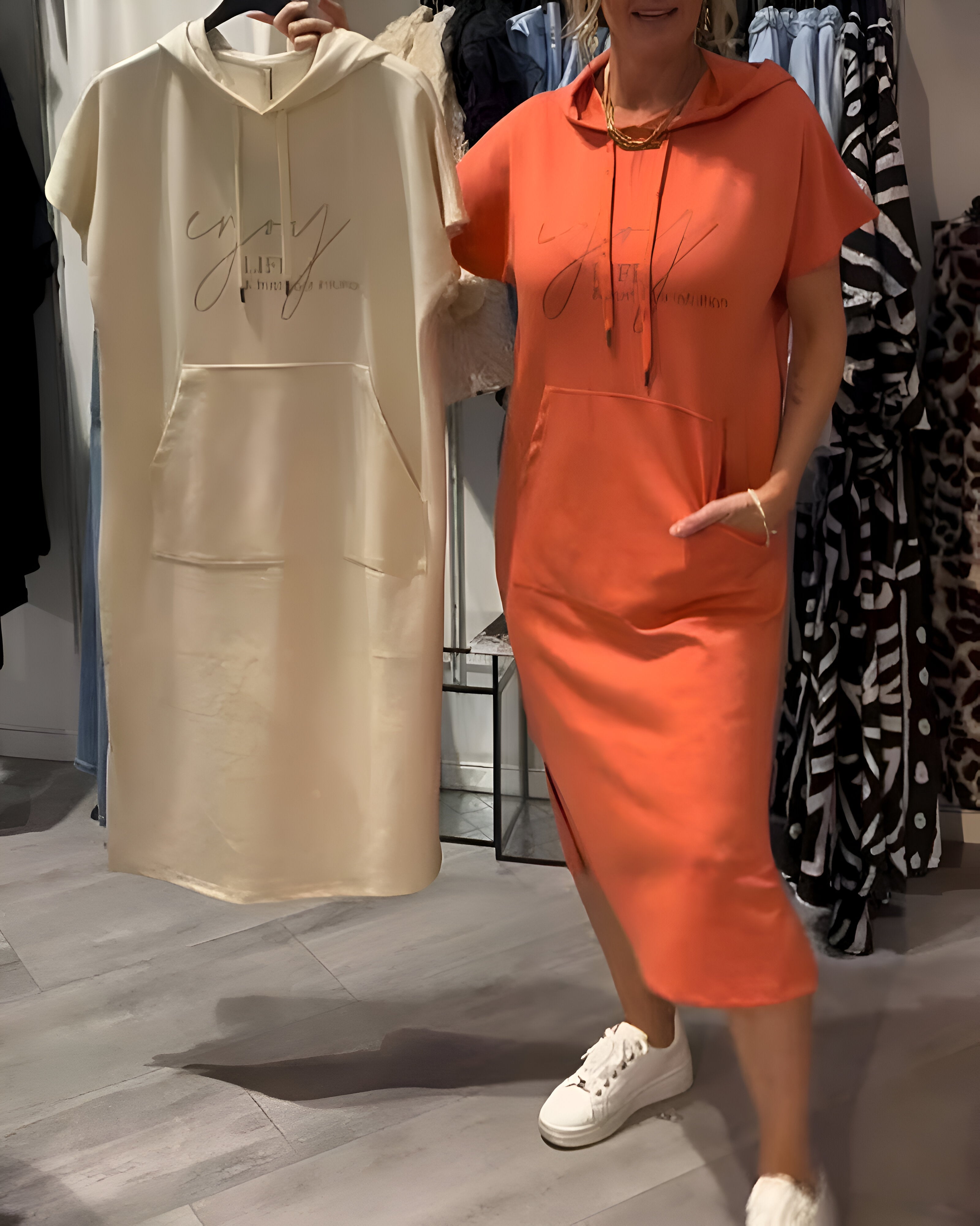 Gemma | Soft Jersey Hoodie Dress