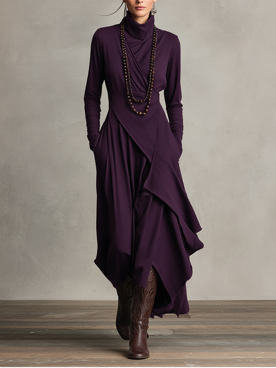 Nathalie | Graceful Draped Dress