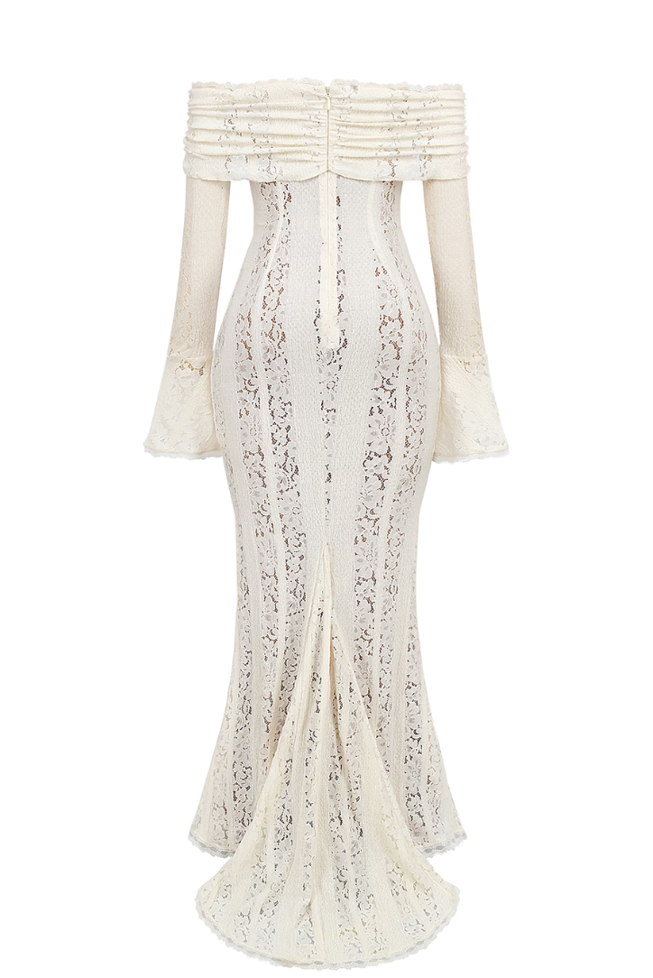 Livia | Off-Shoulder Lace Maxi Dress