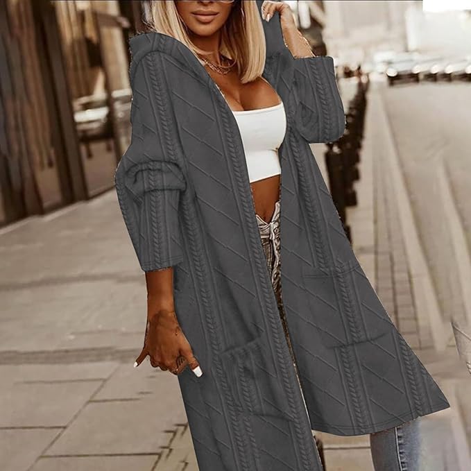 Allegra | Elegant Hooded Cardigan