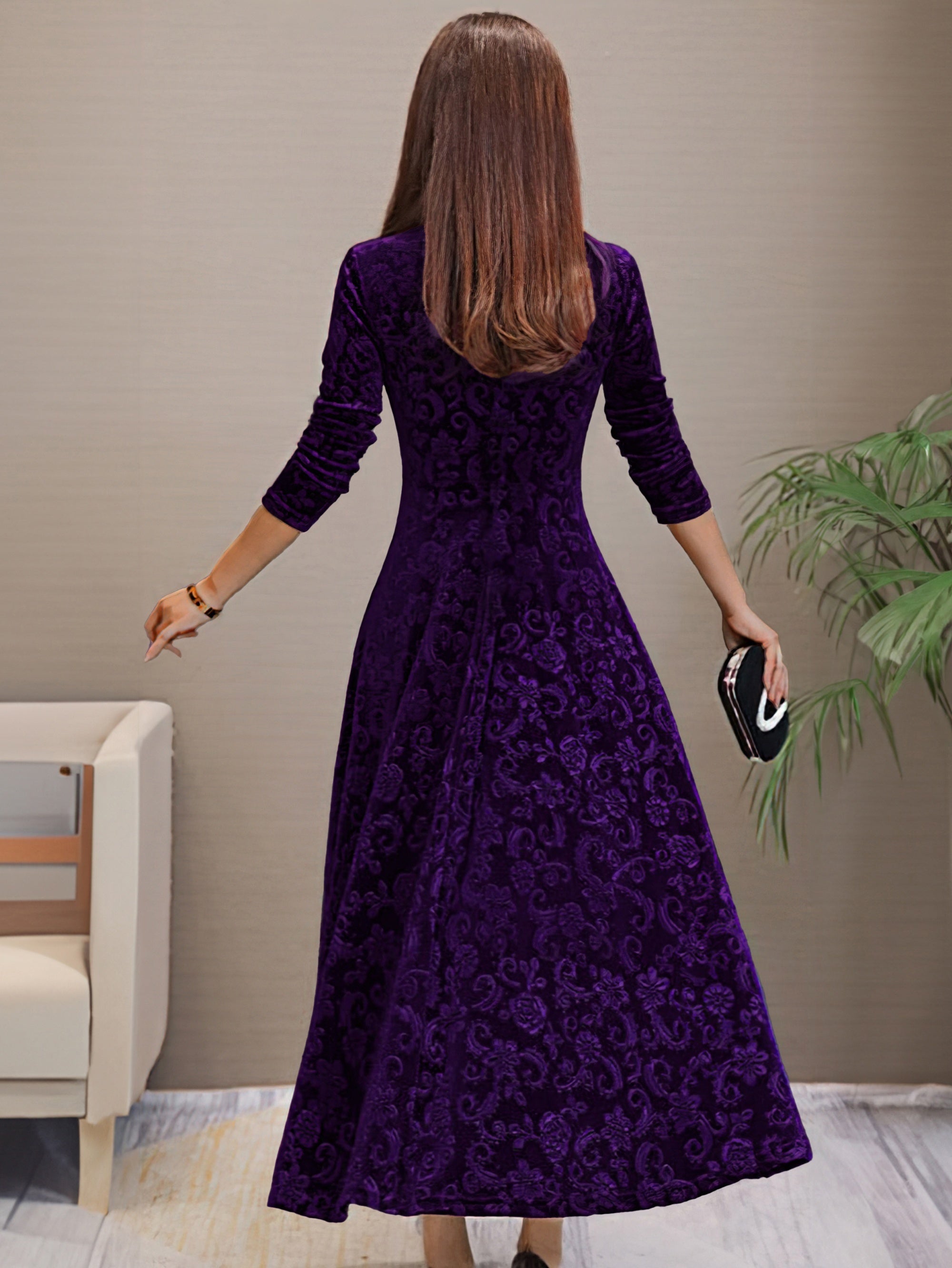 Daphne | Luxe Velvet Evening Dress