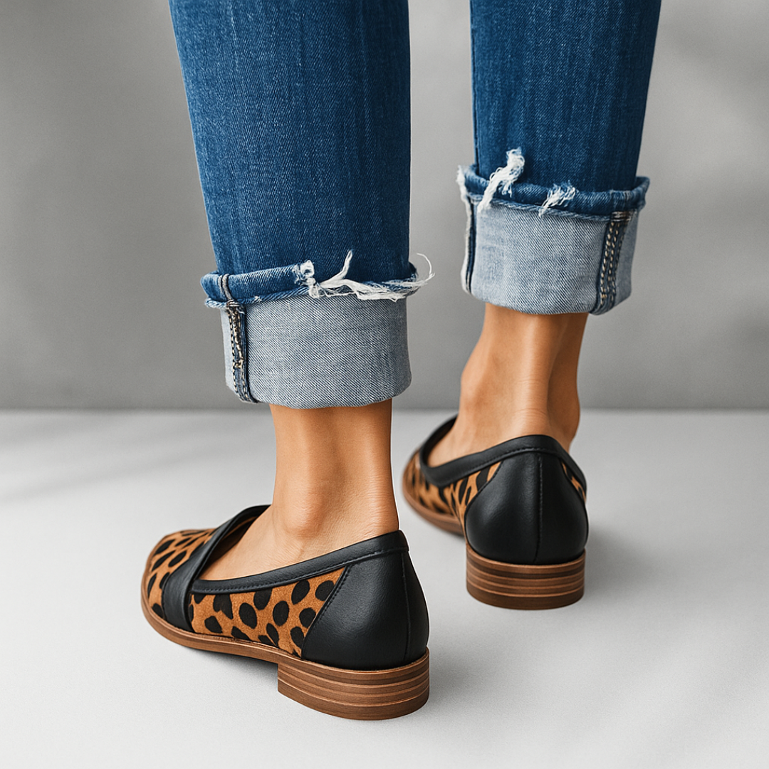 Selene | Polished Leather Loafers