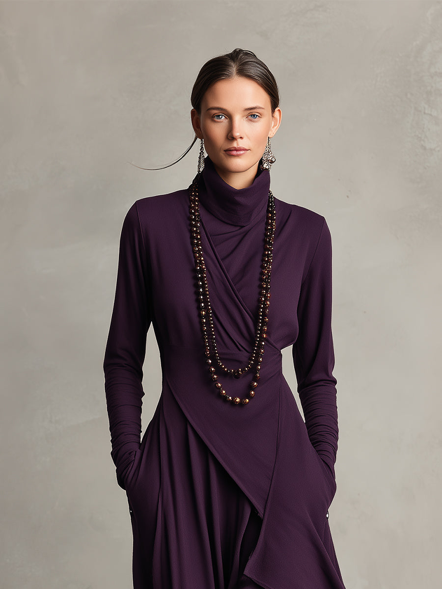 Nathalie | Graceful Draped Dress