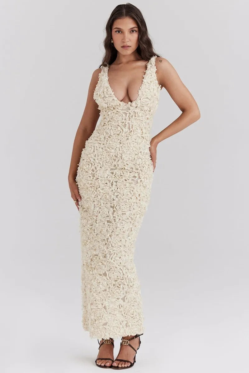 Catriona | Floral A-Line Maxi Dress