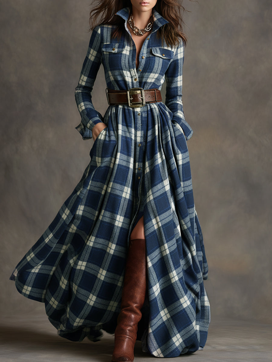 Lila | Belted Cotton Shirtdress