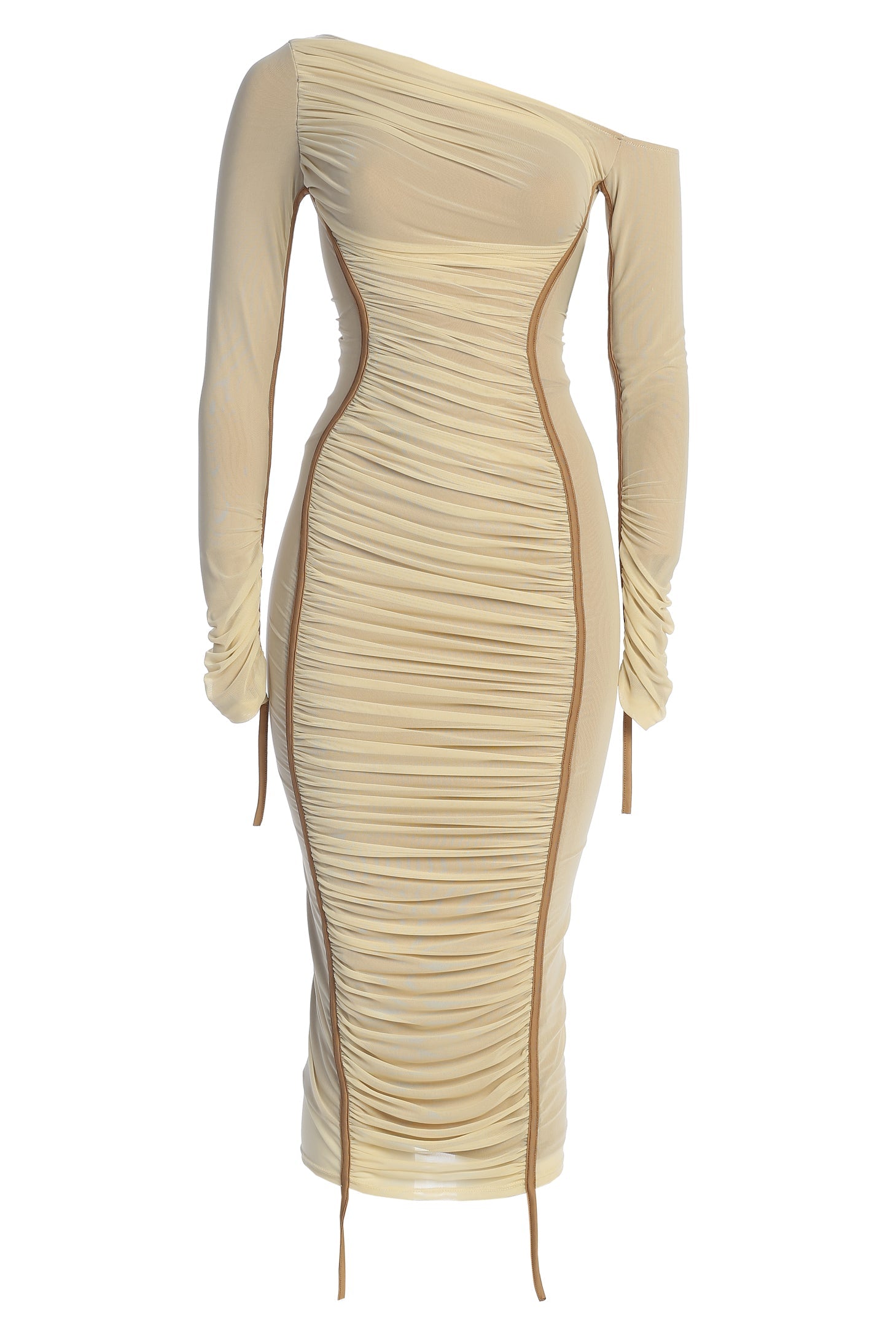 Amelie | Off-Shoulder Layered Midi Dress
