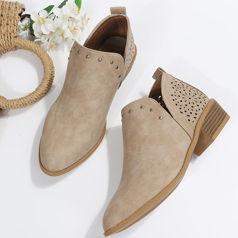 Clara | Perforated Ankle Boot