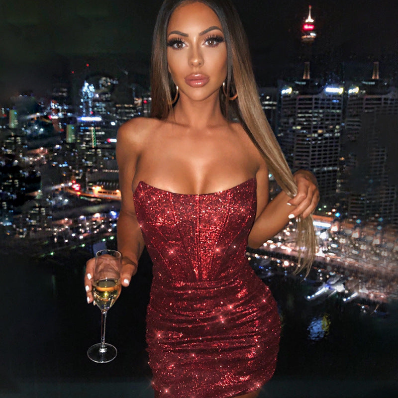 Ramona | Corset-Style Shimmer Dress