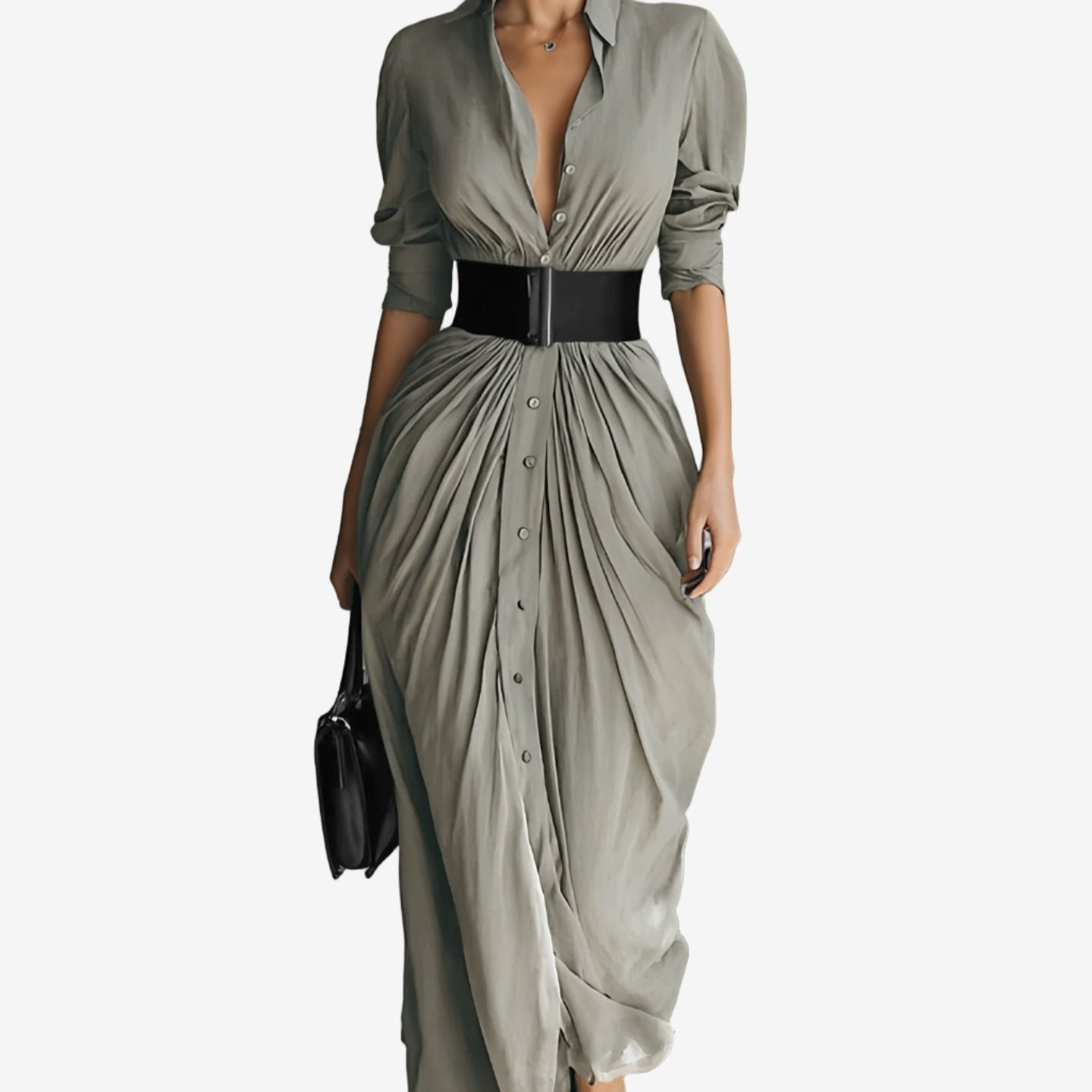 Kalina | Elegant Long Sleeve Maxi Dress