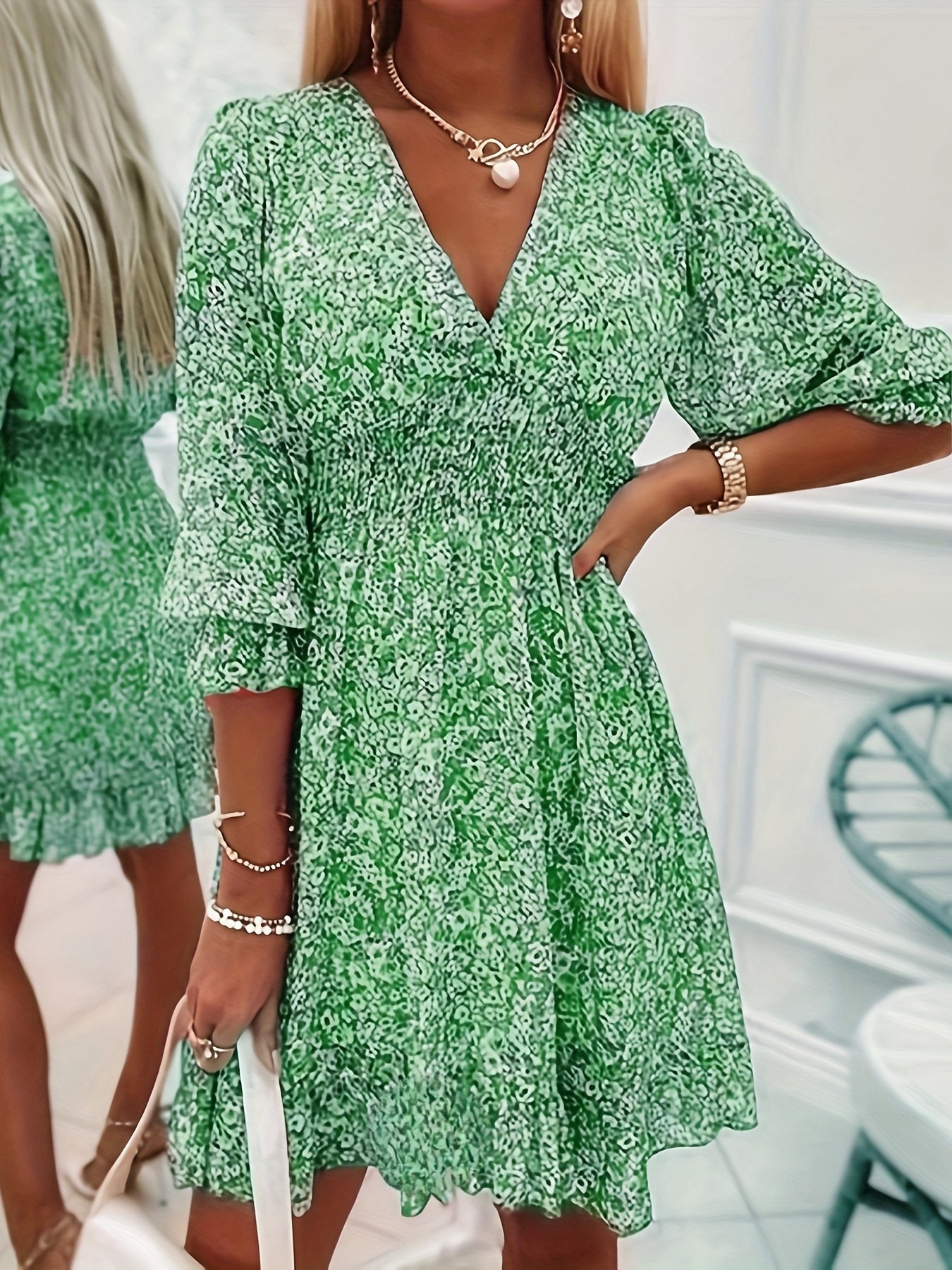 Evelyn | Floral Ruffle Dress