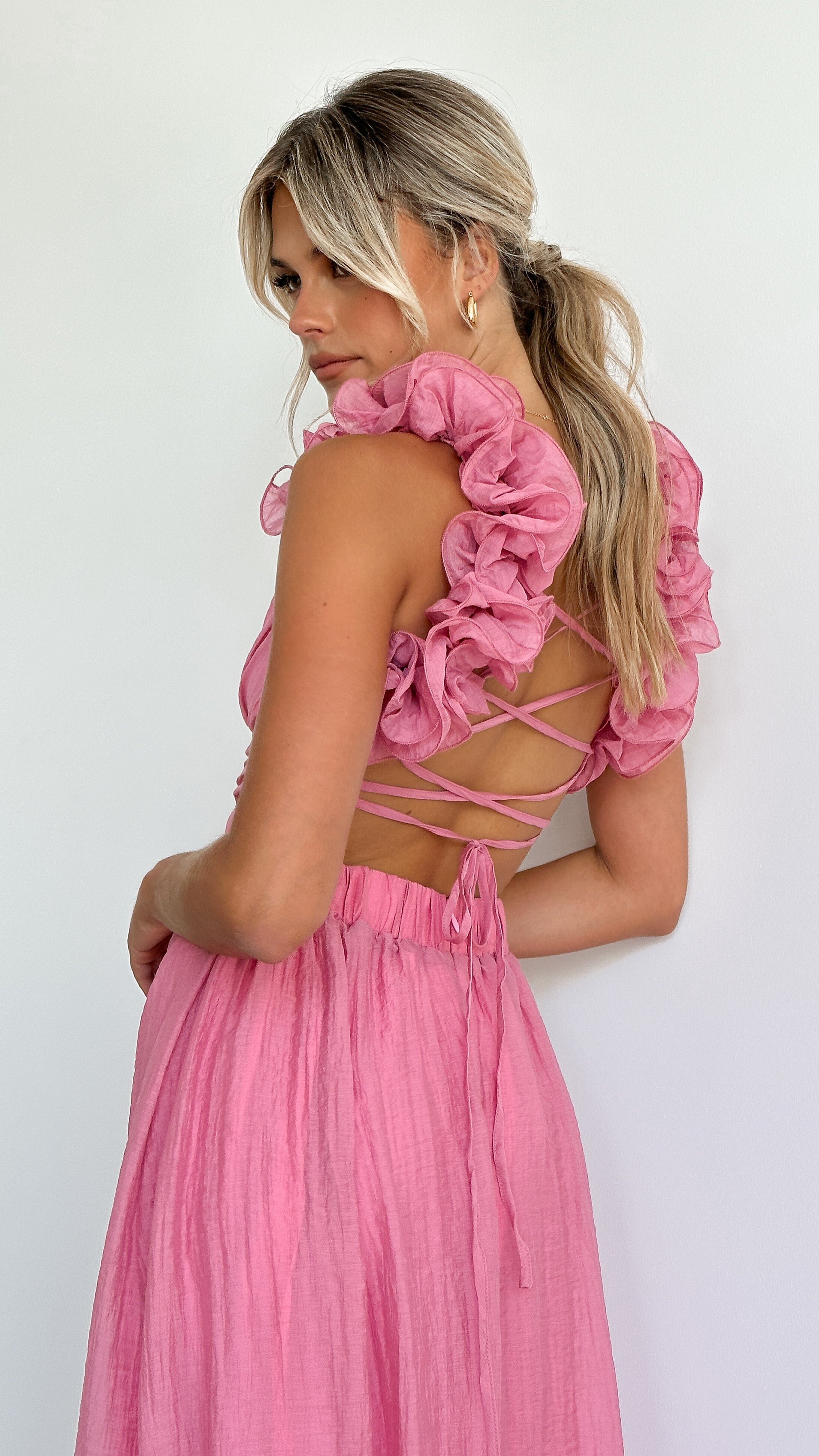 Emilia | Elegant Deep V-Neck Dress