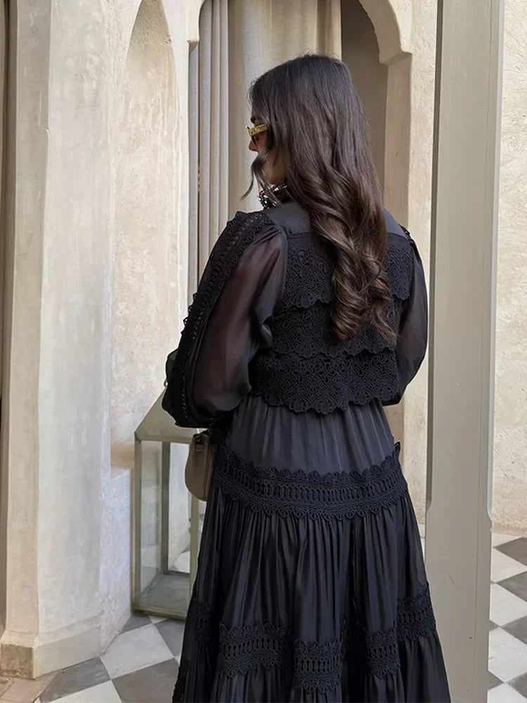 Lydia | Embroidered Maxi Dress