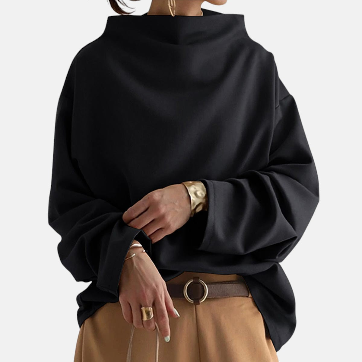 Gabrielle | Chic High-Collar Sweater