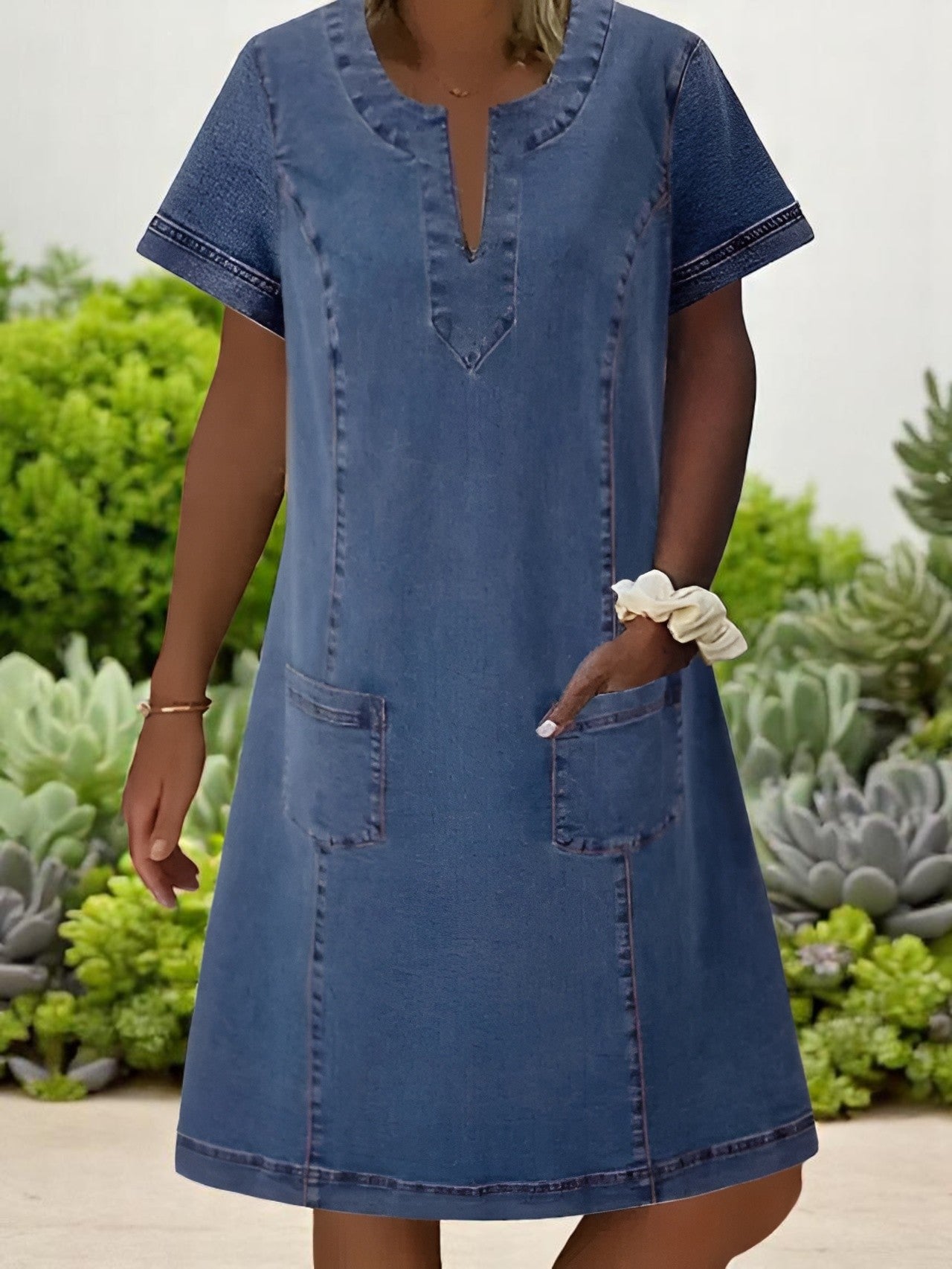 Juliette | Effortless Denim Shift Dress