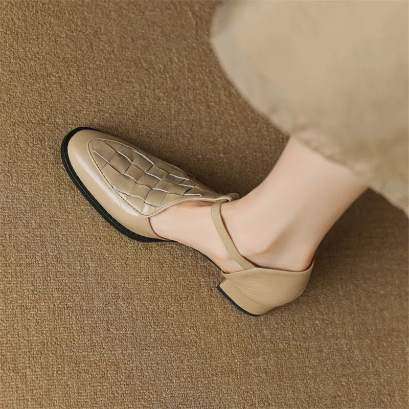 Daphne | Vintage-Style Strap Heels