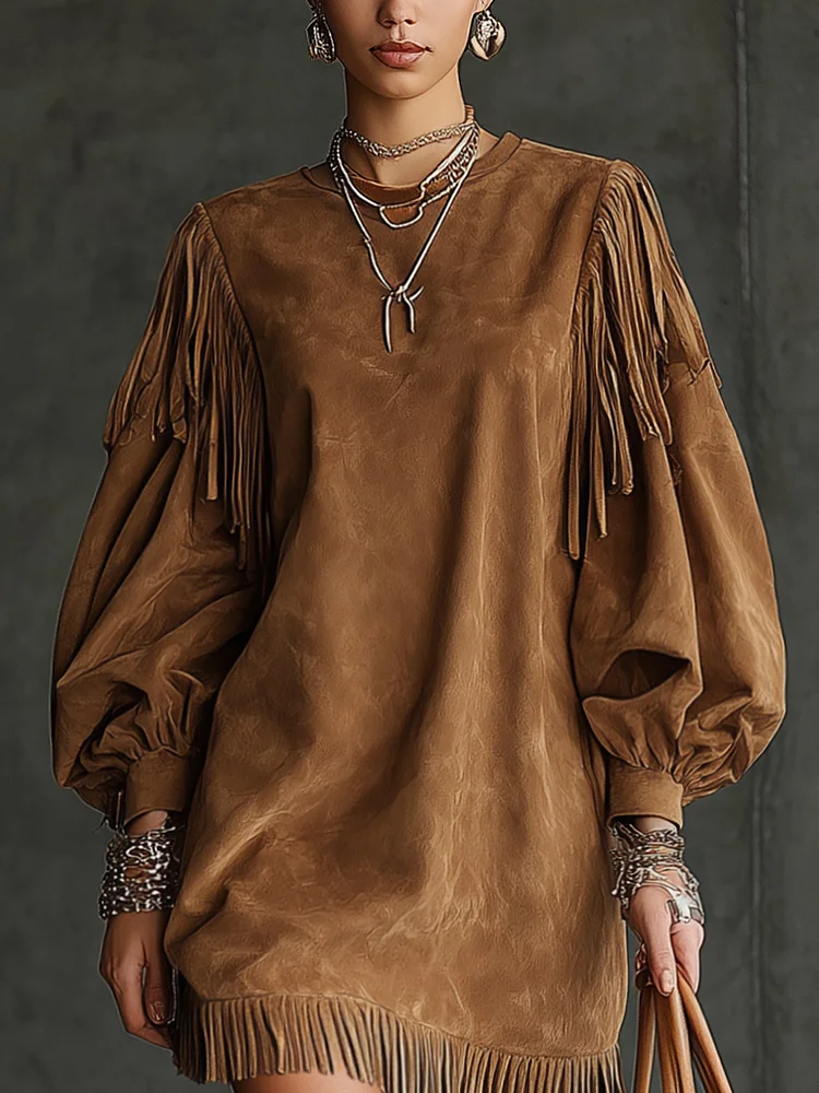 Emmeline | Luxurious Suede Mini Dress