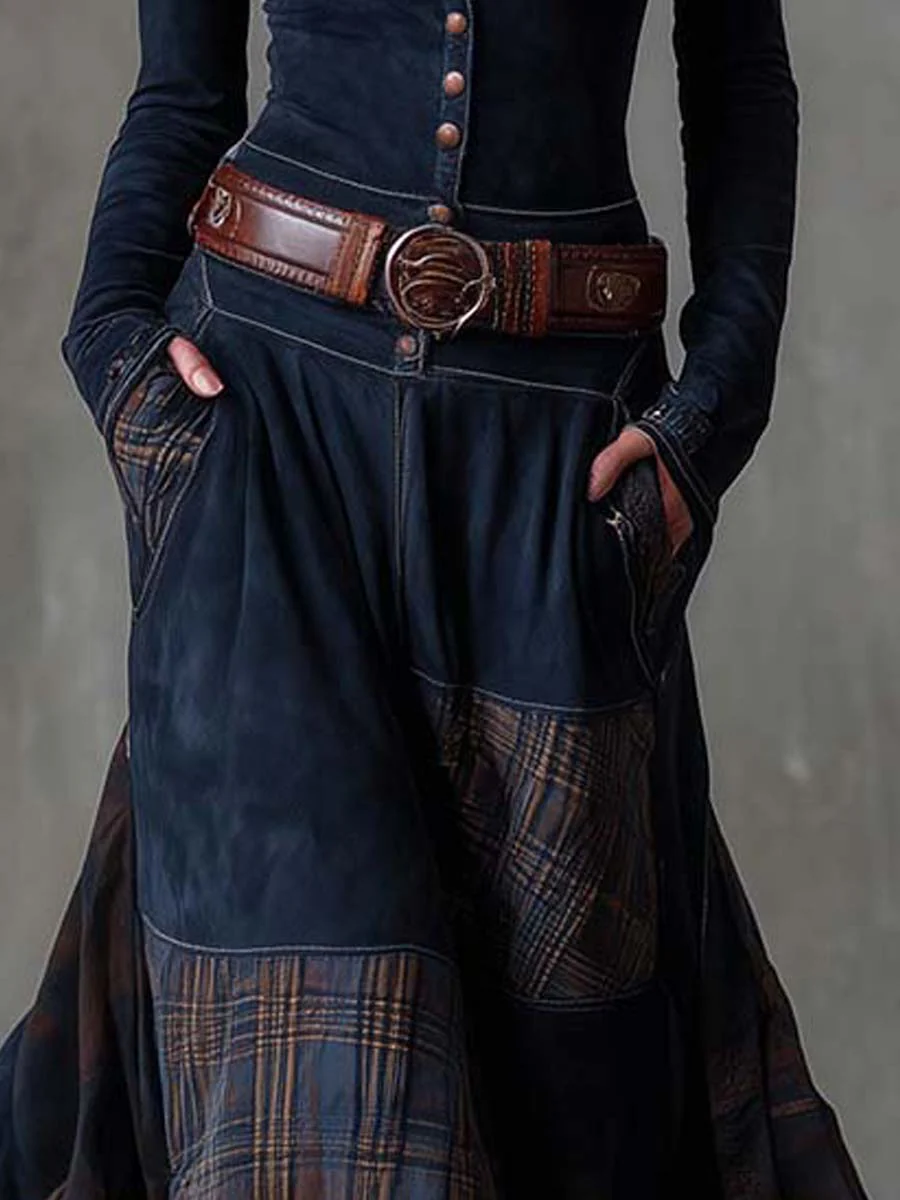Mireille | Belted Suede Dress