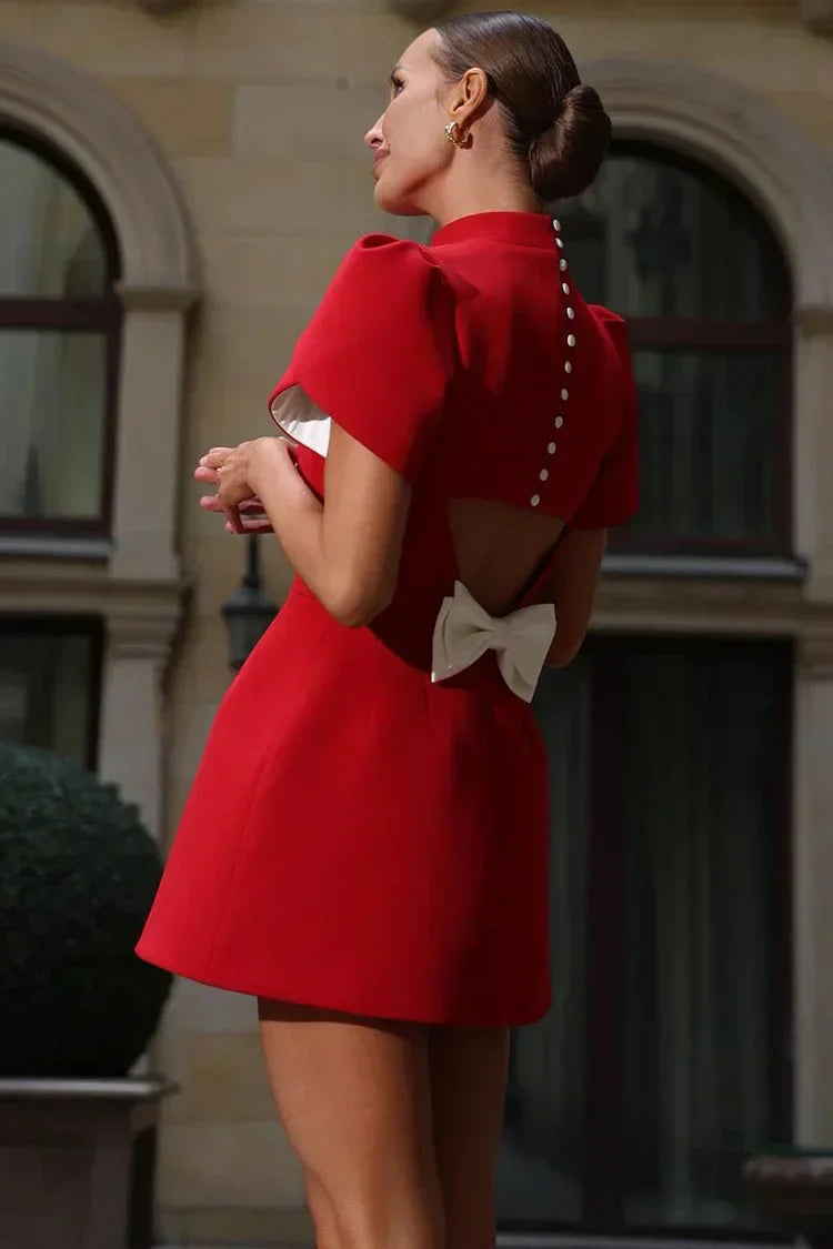 Fiona | Refined Petal Sleeve Dress