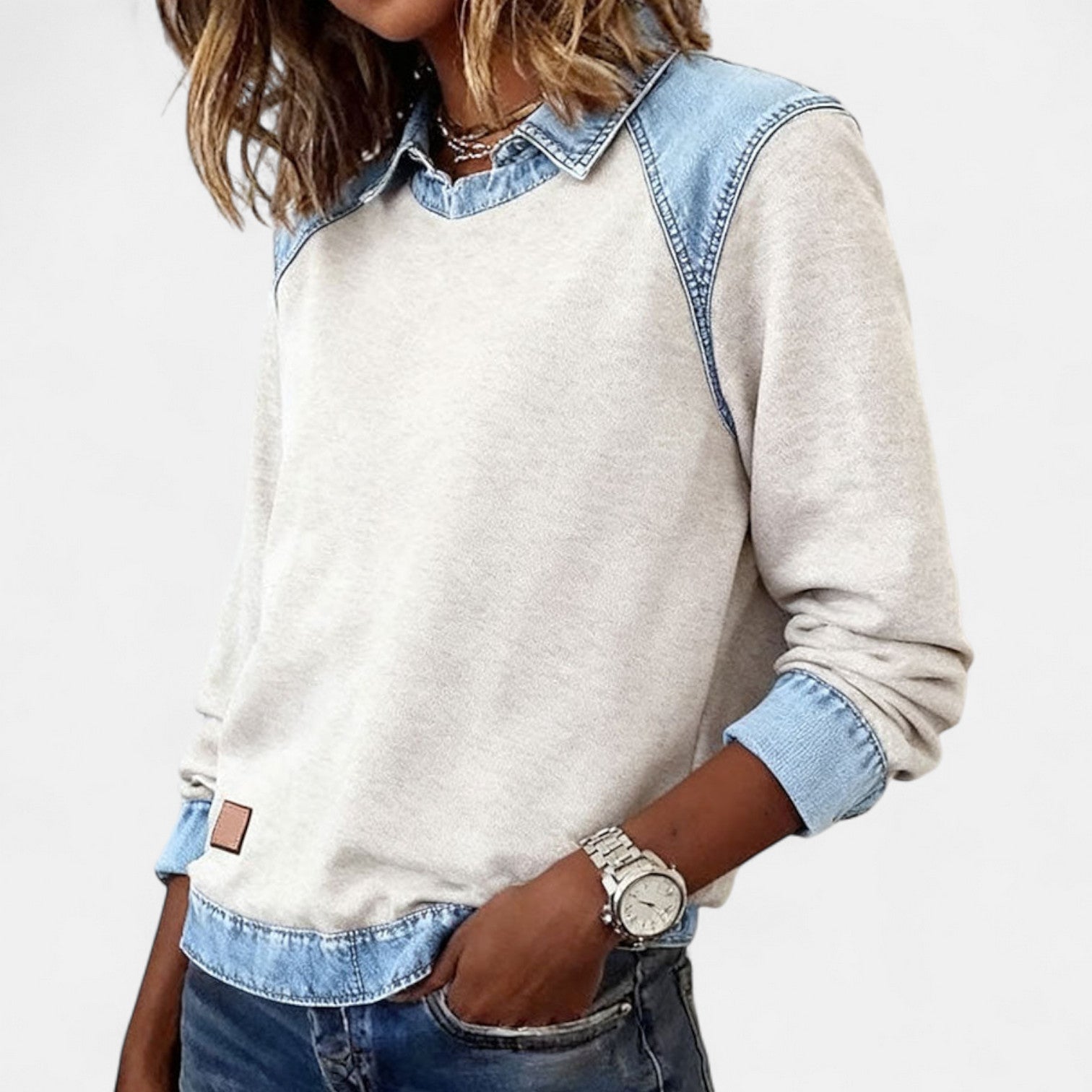 Elena | Sophisticated Long Sleeve Blouse
