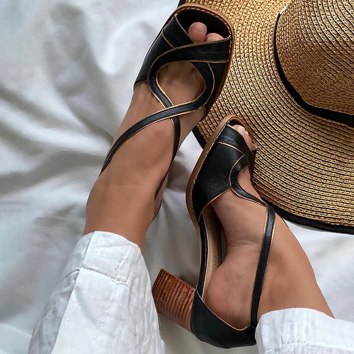 Helena | Graceful Cross-Strap Sandal