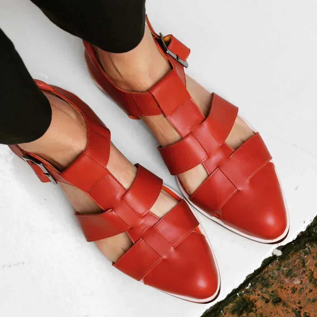 Amara | Woven Leather Sandals