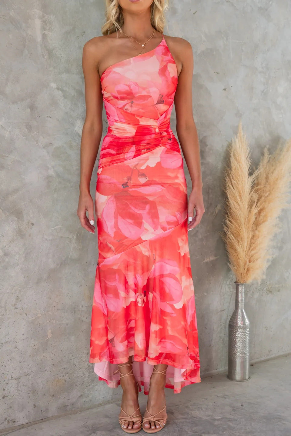 Imara | Pleated Silk Dress