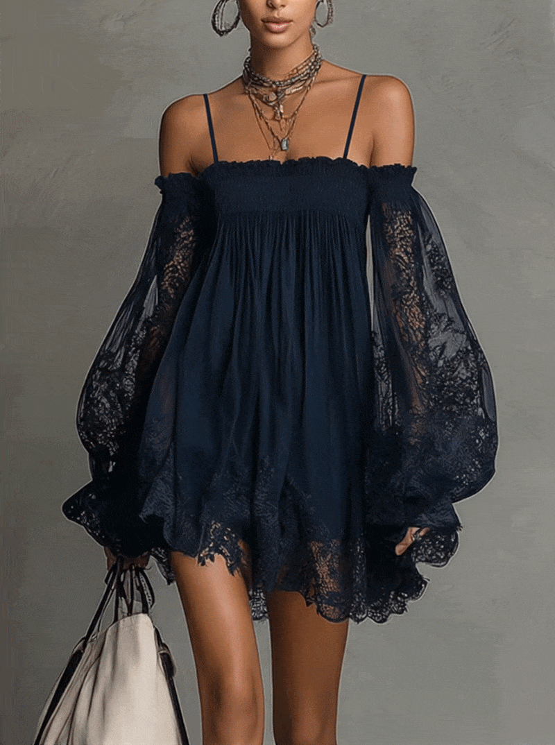 Lorraine | Off-Shoulder Lace Dress