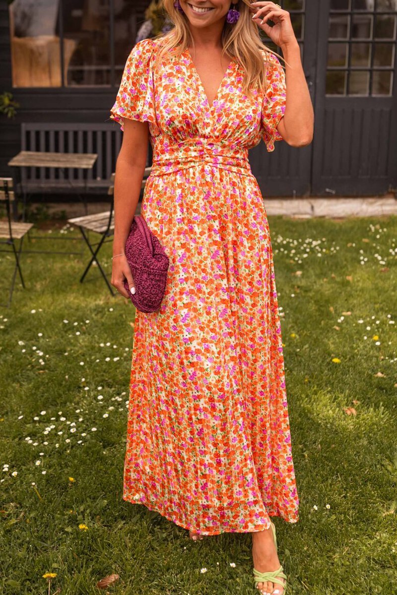 Emilia | V-Neck Maxi Dress