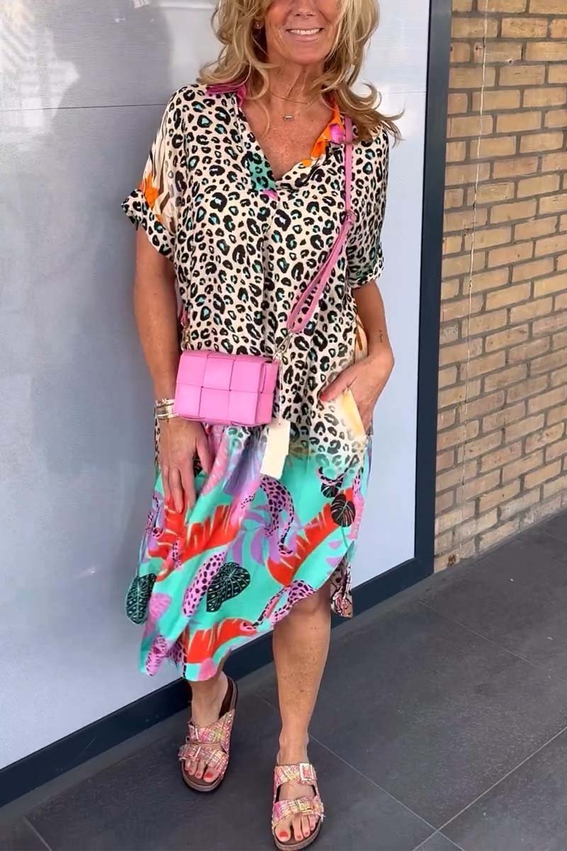 Amara | Effortless Leopard Print Dress