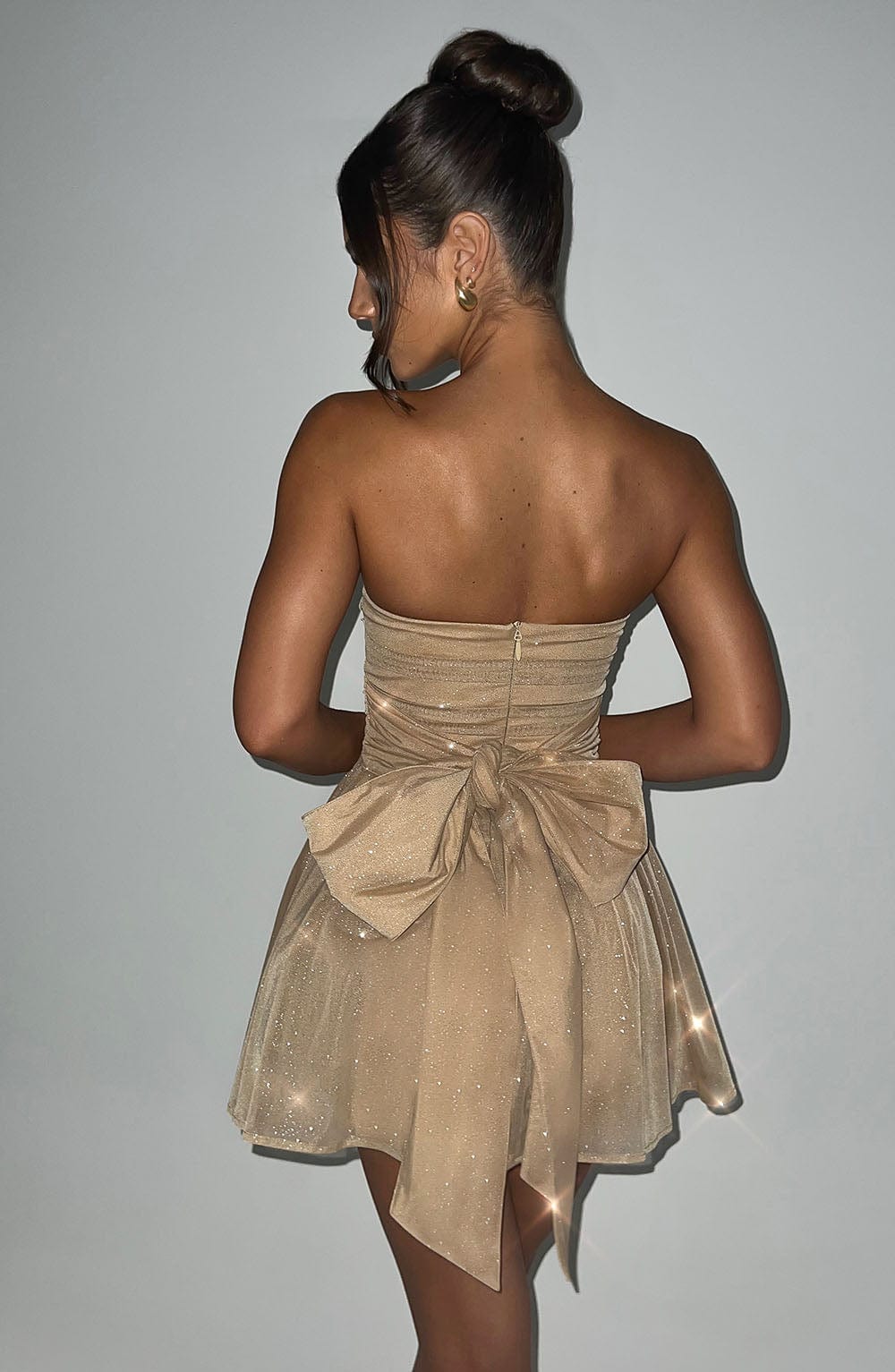 Elena | Strapless Sparkle Gown
