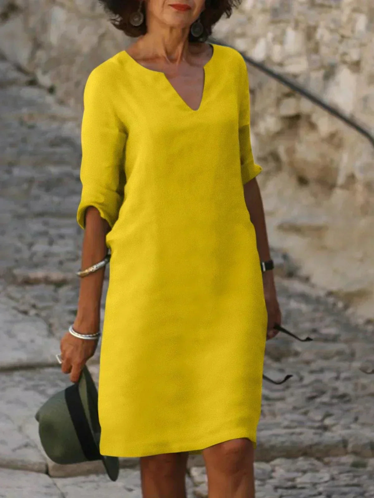 Elsa | Refined V-Neck Dress