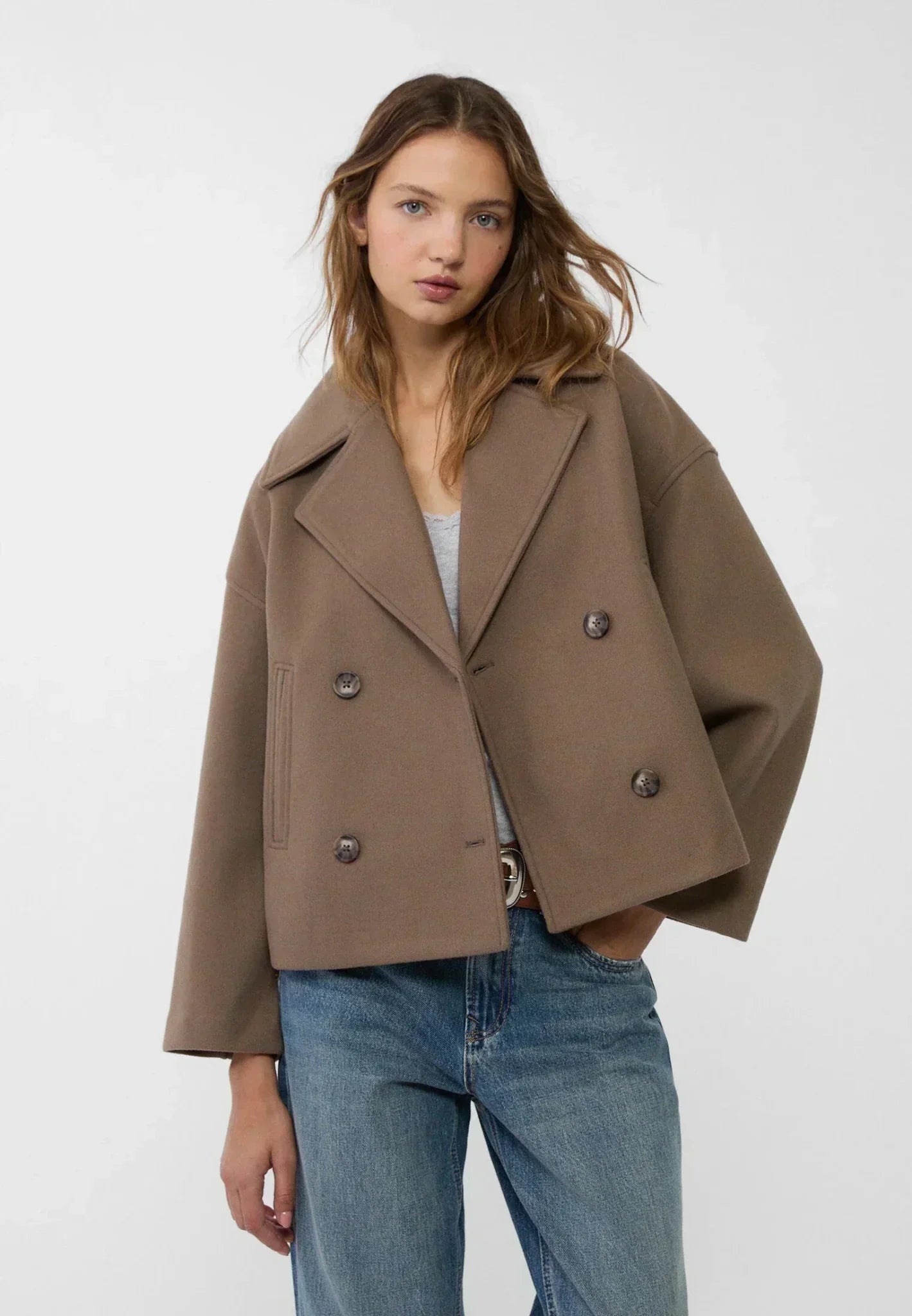 Liora | Short Double-Breasted Coat