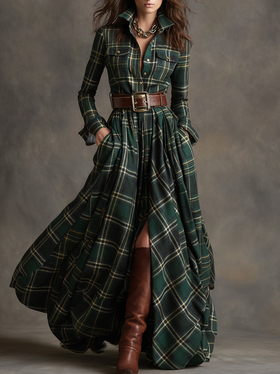 Scarlett | Elegantly Belted Shirt Dress