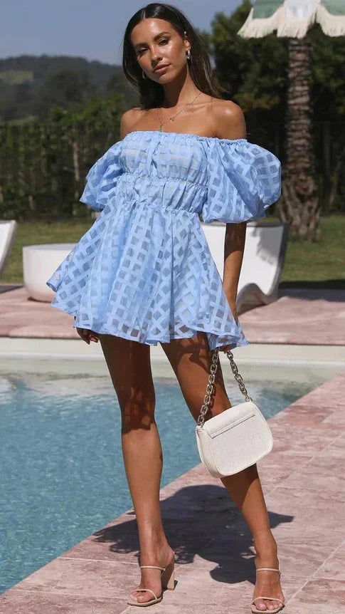 Emmeline | Puff Sleeve Mini Dress