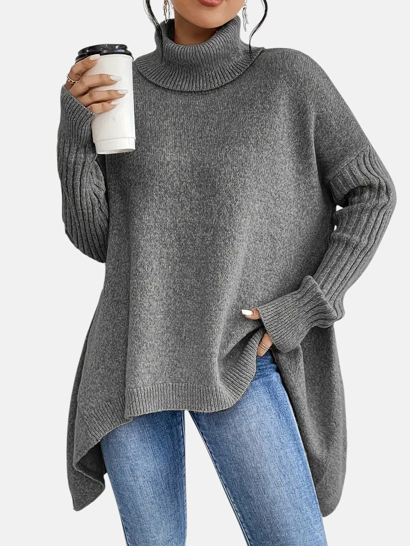 Brigitte | Longline Turtle Neck Pullover