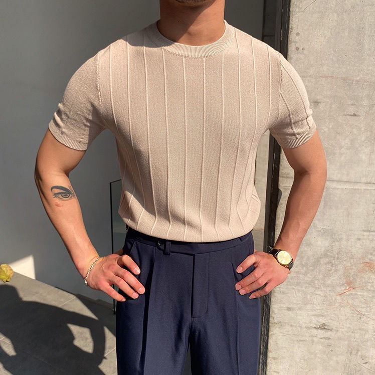 Luca Linear Knit Tee