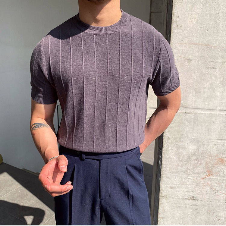 Luca Linear Knit Tee