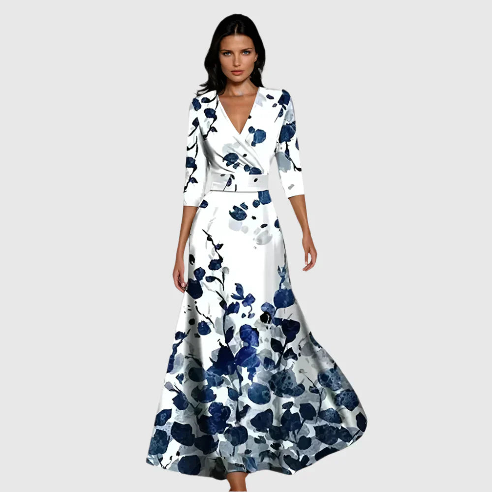 Lila | Graceful Floral Midi Dress