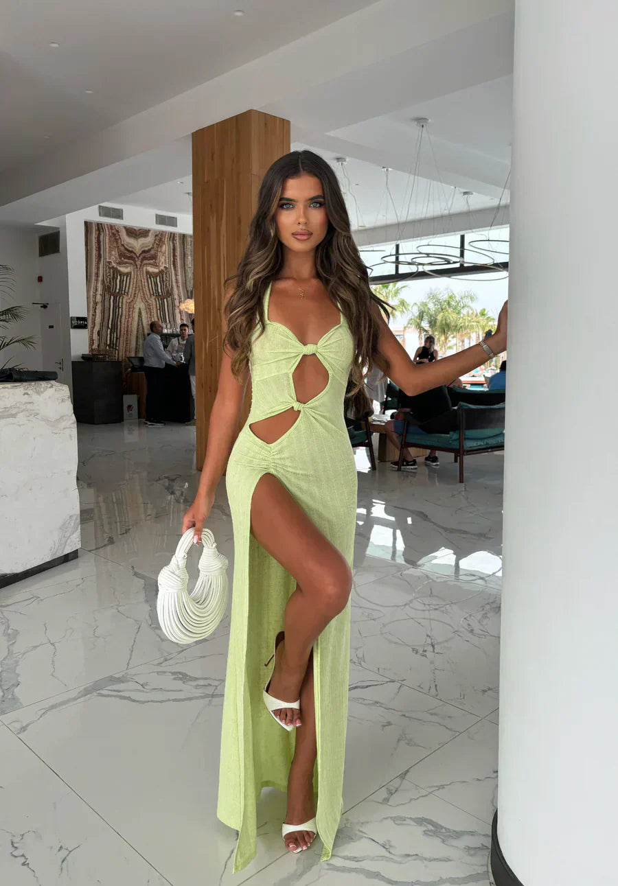 Halina | Elegant Cut-Out Dress